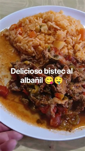 cómo preparar delicioso bistec al albañil 😋🤤