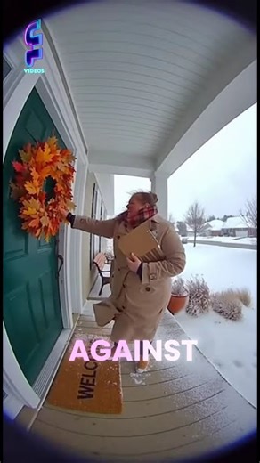 HOA Karen Knocks Herself Out in Wind Storm 🌬️🤕 | Instant Karma Caught on Camera #Shorts