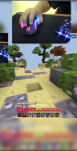 Intense Bedrock 1v1 in Hive Skywars with Handcam