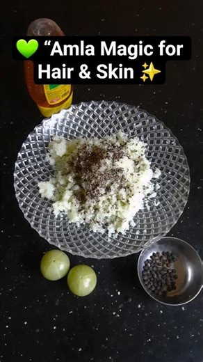 😱 This Amla Glow Shot Changed My Skin & Hair Naturally! 💚✨ #viral