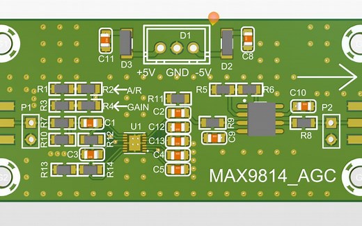 电赛必备2-4 - MAX9814低频AGC电路的设计（电子设计竞赛模块）