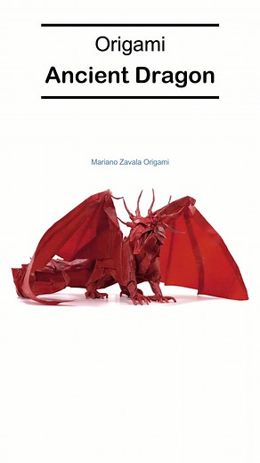 Origami Dragon by Satoshi Kamiya. Full Tutorial on my Bio. #artist #origami #dragon #craft #papercraft