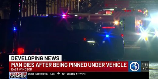 Man dies from being pinned under car carrier in East Windsor, police say