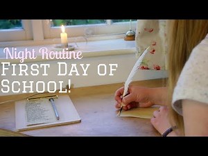 First Day of School Night Routine || Productive & Organised #grangerbts