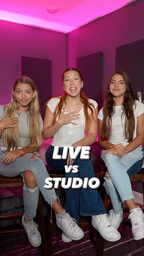 Live vs Studio of our song Tough Boy! 🎶👀😆 #reels #toughboy #singing #originalmusic #artists #trending | itstriplecharm
