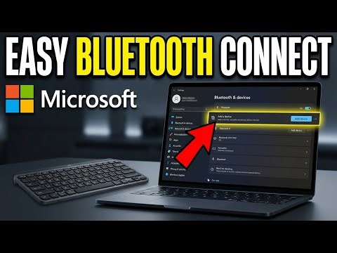 How to connect Bluetooth keyboard to laptop - Easy Method