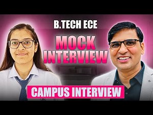B.Tech ECE Campus Interview I Campus Placements I Mock Interview I Dr. Arvind Singh Pemawat