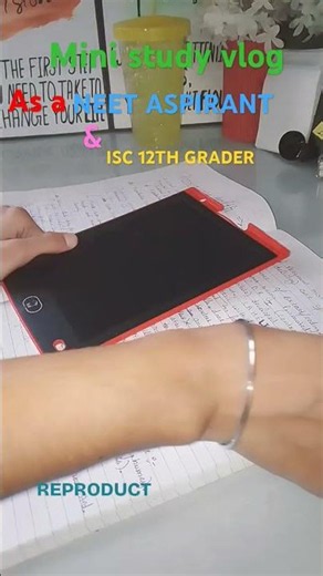MINI STUDY VLOG#study vlog #NEET 2027#ISC CLASS 12 #PRODUCTIVE DAY IN THE LIFE