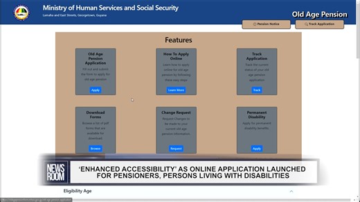 In a bid to ensure the vulnerable groups can access their benefits with ease, the Ministry of Human Services and Social Security on Tuesday launched an online application portal for pensioners and persons living with disabilities. | News Room | Facebook