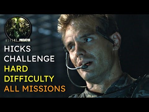 Aliens VS Predator (2010) "Hicks Challenge" (Hard) - All Missions