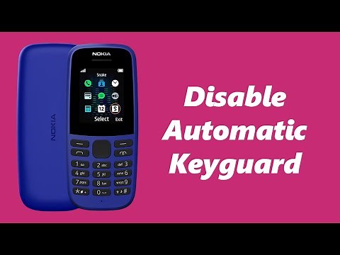 How To Turn Off Automatic Keyguard Lock In Nokia Phones - Nokia 105, 106, 225, 3310, 110, 8110