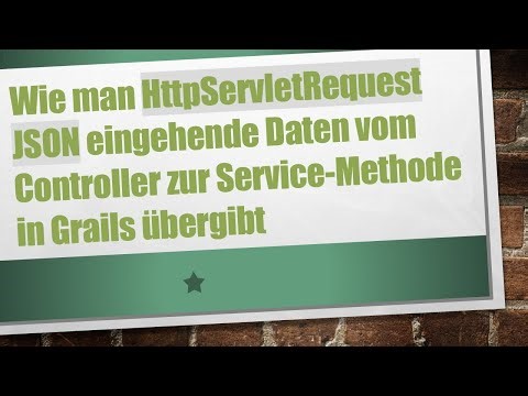 Wie man HttpServletRequest JSON eingehende Daten vom Controller zur Service-Methode in Grails überg