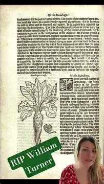 July 7: William Turner and #herbalism ... #history #tudor #16thcentury #englishhistory #england