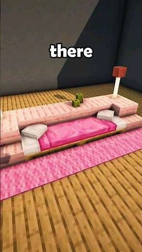 Pink Minecraft Sofa [Design Tutorial] #minecraft