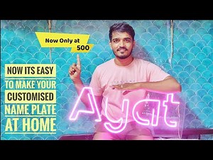 How to make a neon sign board at home