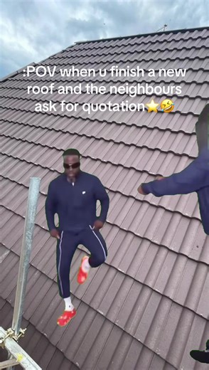 Funny Roofing Meme: Neighbors Asking for Quotations
