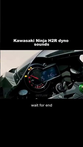 Kawasaki H2R Insane Dyno Sound 💀🔥|#viral #edit #bike
