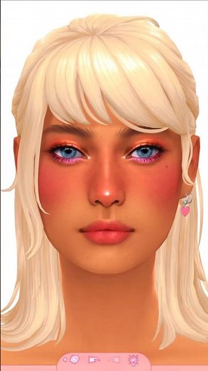 LOVER SIM (TAYLOR SWIFT ERAS CAS)💒🩷#sims4 #sims4cas #shorts #ts4