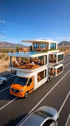 The most jaw-dropping luxury RV in the world. Wait till you see the top! 🤯 #shorts