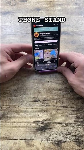 ORIGAMI PHONE STAND PAPER TRICKS TUTORIAL | HOW TO MAKE PHONE STAND ORIGAMI CRAFTING STEP BY STEP