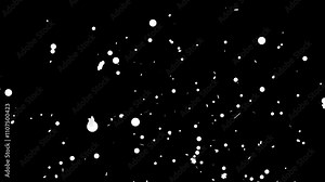 Looping snow overlay animation in alpha channel. Perfect for winter themed motion designs. Stock Video