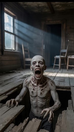 彼は廃屋の床下から現れた。最近のアイドル事情を知った彼はその事について言及しようとしたが… #horrortok #scarytiktoks #aivideo #creepy #小話