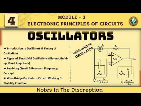 4 OSCILLATORS Wien Bridge Oscillator Explained | Module 3 EPC 3rd Sem ECE VTU