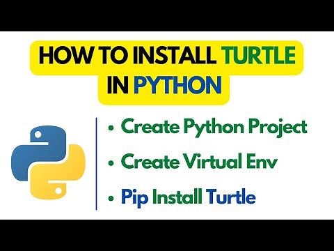 How to install turtle in python using pip