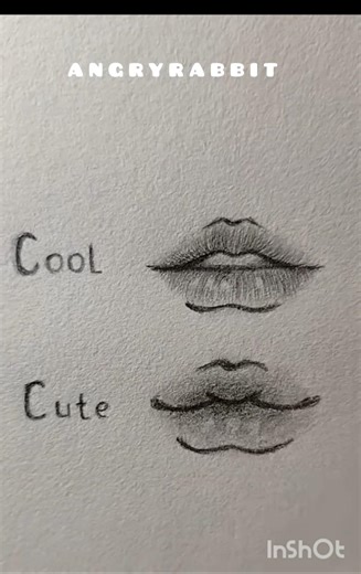 How to draw beautiful Anime girl lips cool and 🥰