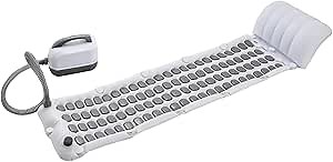 Bath Spa Massage Mat: Portable Bubble Bath Machine for Tub - Body Bubble Machine With Upgraded Anti-Slip Mat, Electric Air Pump, Inflatable Pillow and Remote, Home Large Size