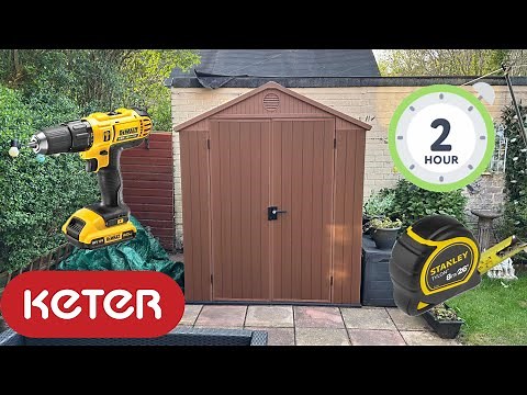 Keter Darwin 6x4 Garden Shed Full Assembly-Can it be done in 2 Hours?