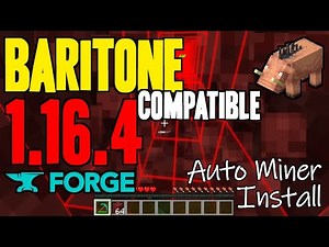 How to get Auto Miner Minecraft Mod 1.16.4 -download & install Baritone 1.16.4 compatible with Forge