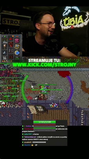 O KROK OD KLEKSA W ŚRODKU KLATY DRUIDEM xD #tibia