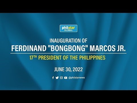 LIVE: Inauguration of Ferdinand "Bongbong" Marcos Jr.