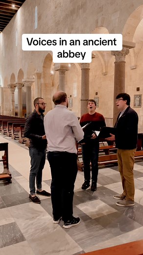 Parce mihi Domine - music by Cristóbal de Morales, sung by The Gesualdo Six in Porto Torres. #fyp #foryoupage #fypシ #singing #classicalmusic #music #choir #musician #church #song #cinematic #g6 #choral #classical #oldisgold #ancientmusic #polyphony #earlymusic #renaissance #morales #abbey #basilica #sardinia #renaissance