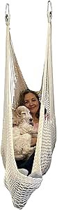DreamGYM Hammock Swing Chair - Therapy Swing - Sensory Swing for Adults and Children - Soft Beige