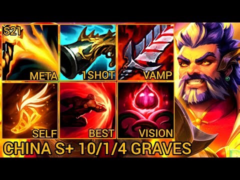 New Season GRAVES, Best Jungle Pick To Climb Fast - China Wild Rift New Meta Build & Runes By Tiarty