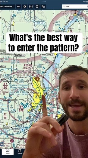 What is the best way to enter the traffic pattern?