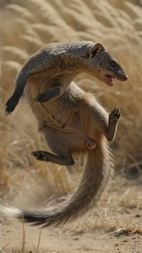 A mongoose just took on a cobra... 😱🔥 Who do you think wins? #MongooseVsCobra #WildlifeFight