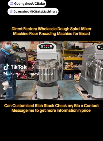 Commercial Dough Spiral Mixer Machine for Bakery Production Line