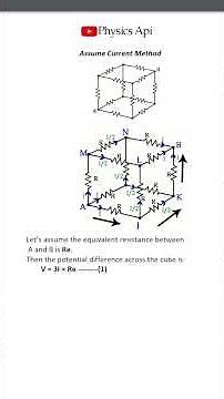How to Find Equivalent Resistance in a Resistor Cube - path symmetry
