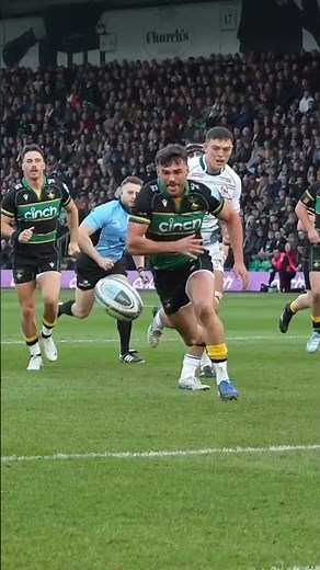 Northampton Saints captain George Furbank scores grubber try 🔥
