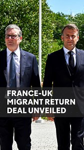 463K views · 7.7K reactions | "For the very first time, migrants arriving by small boat will be detained and returned to France." Prime Minister Sir Keir Starmer announces a "groundbreaking" deal to return migrants to France - and says the UK "simply cannot solve a challenge like stopping the boats by acting alone". #News #UKNews #Politics #UKPolitics #France #Starmer #Macron #SmallBoats #Migrants | Channel 4 News | Facebook
