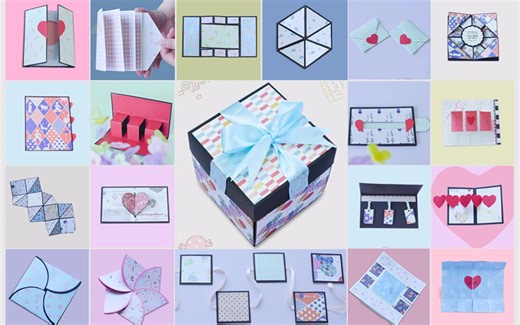 【爆炸盒子终极完结20P】20个小机关+精美爆炸盒体制作