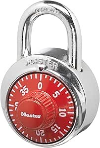 Master Lock 1504D Locker Lock Combination Padlock, 1 Pack, Red - Amazon.com