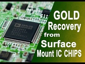 🔄IC Chips recycling, Gold Recovery from IC Chips tutorial (part 1)
