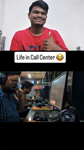 Rahul Reaction on Instagram: "Life in call center 😂🤣 #funny #callcenterservices #viral #funnymemes"