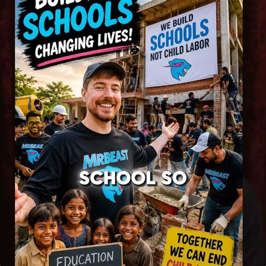 The World's Biggest Creator mrbeast Is Changing Children's Lives ❤️📚 #mrbeast #paidpartner