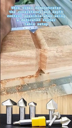 Precision V-Groove Router Bits in Action #woodworkingtools #routerbits #precisiontools