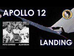 APOLLO 12 - Landing on the Ocean of Storms - Speed Corrected, Sound [HD source] (1969/11/19)